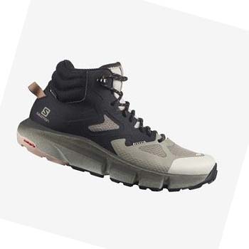 Tenis Senderismo Salomon WoPREDICT HIKE MID GORE-TEX Mujer Beige | MX 2818OKI